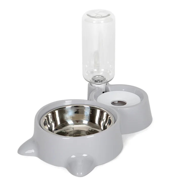 Automatic water dispenser pets dogs cats food bowl stainless steel