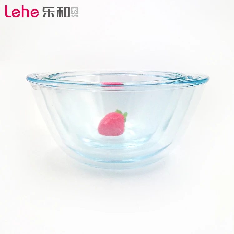 Brand new glass salad bowl heat resistant glass microwave bowl