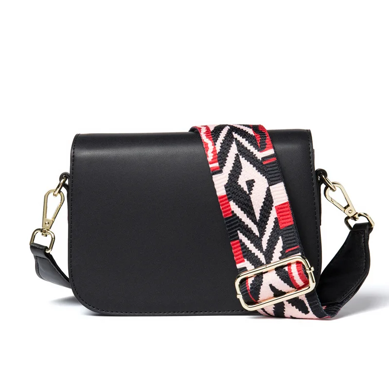 Casual Wide Strap Kraft Bolso Bandolera Mujer Barato Mini Bags Women Shoulder Pu