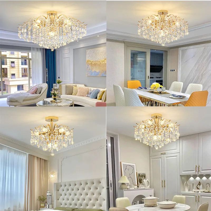 2023 Economic Style Creative Design K9 Crystal Chandelier for Staircase Long Pendant Lamp Hanging Light Fixtures Home
