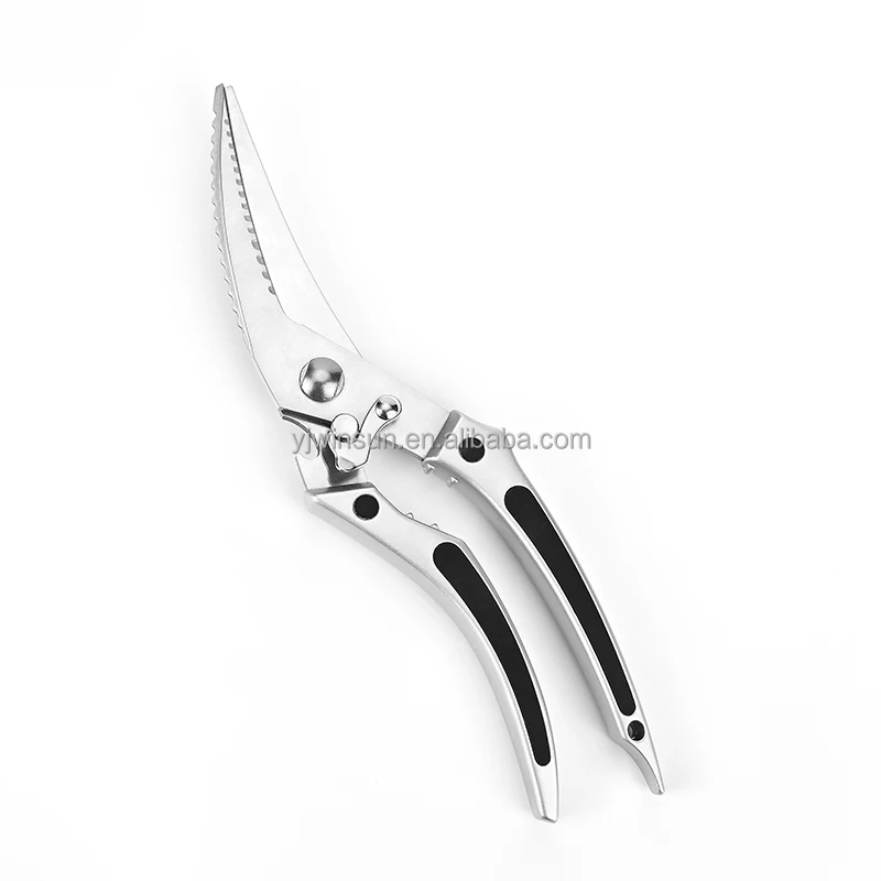 High Quality Wohle Stainless Steel  Bone Scissor  Chicken Scissors Kitchen Shear with Bottle Opener Walnut Cracker