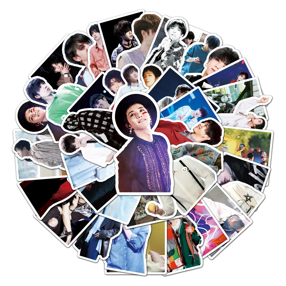 50Pcs Factory Direct Waterproof 4-8CM Offset Car Sticker Star Hua Chenyu Cartoon Sticker