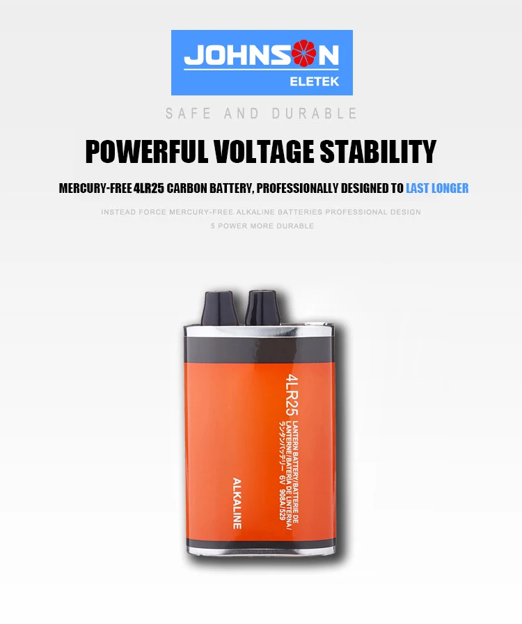 Ultra Digital 6V 6.0 Voits 4LR25 4Lr20 4LR25X Pile Plias Alcaline Lantern Dry Cell Alkaline Battery