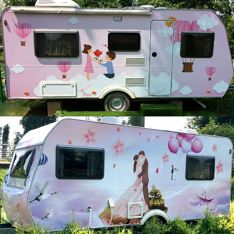 Пользовательская пленка для автомобиля RV, декоративная наклейка, наклейки на Автомобиль RV, грузовик