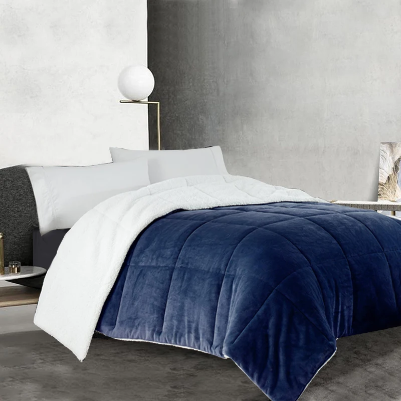 Factory Supply 100% cotton fabric filling soft and warm duvet quilt comforter