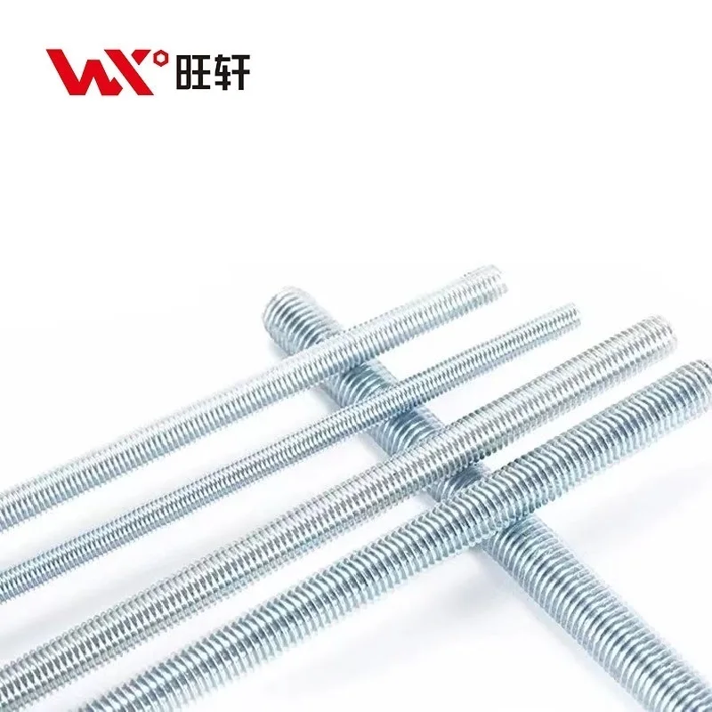 Wholesale retail 4.8 8.8 grade carbon steel DIN975 M6-M30 galvanized gi threaded rod