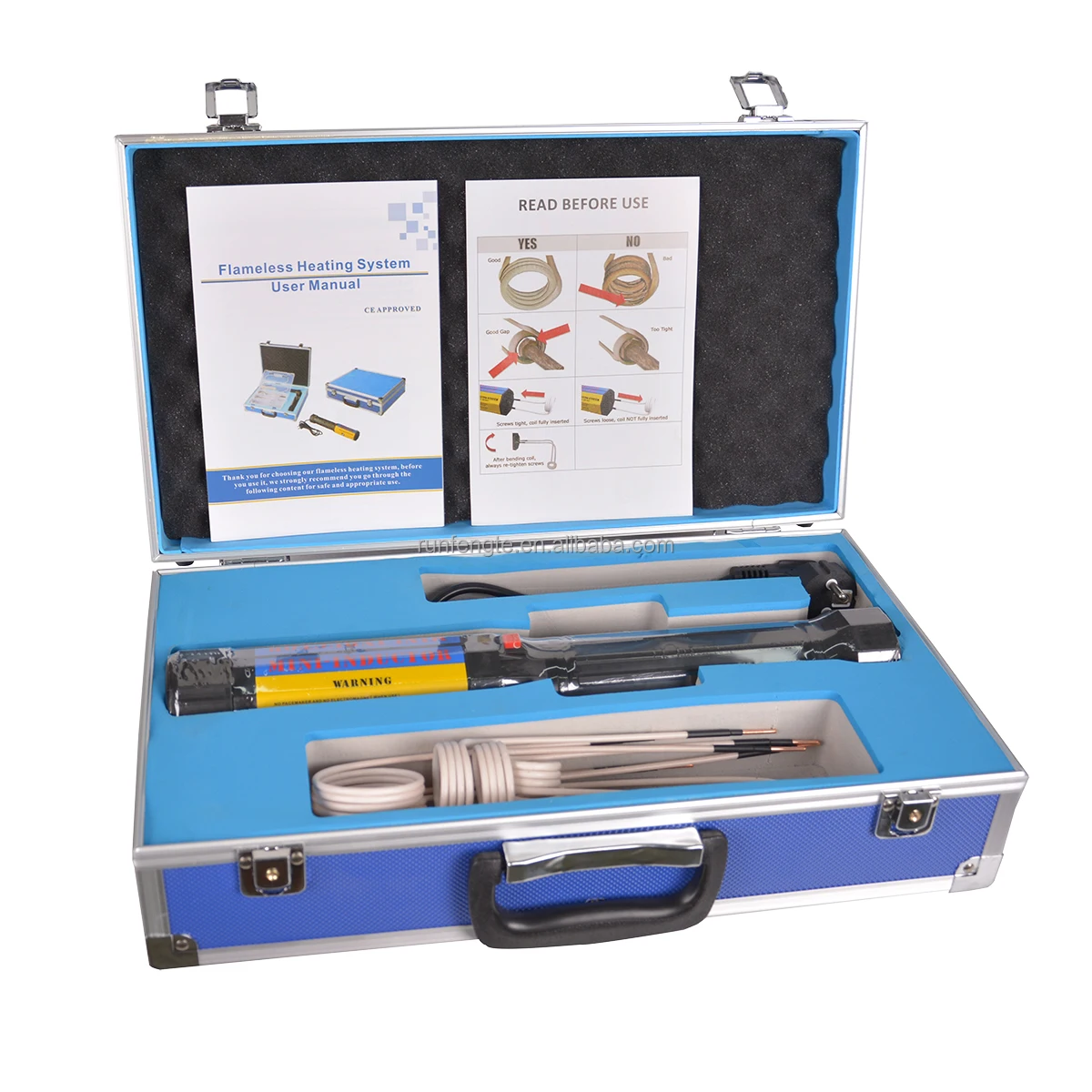 Magnetic Induction Heater 3 Coils Bolt Heat Remover Tool Kit 220V/110V Flameless Induction Heater Car Disassembly Repair Tool