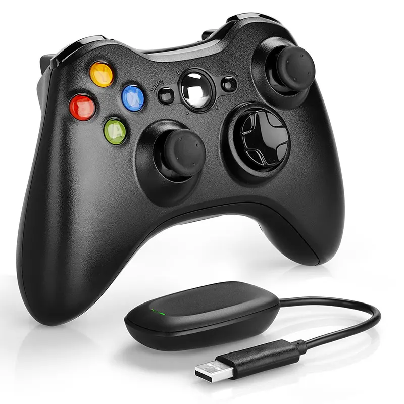 Manette pas cher Control branco mando do x box 360 джойстик для ПК контроллер с приемником 2 4G xbox