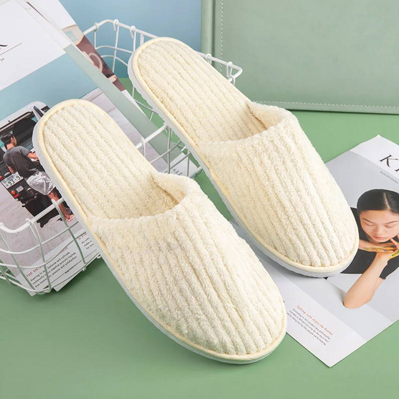 Perfect workmanship nice-looking various types comfortable white disposable hotel slippers for spa