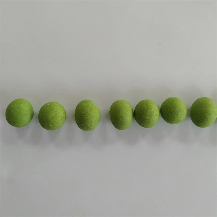 
Hot Sell Wasabi Roasted Coated Peanuts Round Shape Office Snacks 