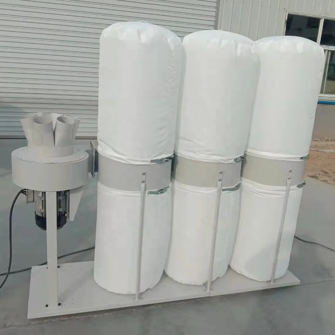 Woodworking Double Silent Dust Collector Cyclone Shakron Industrial Wood Vacuum Dust cleaner