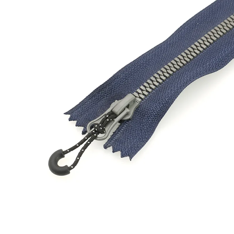 High Quality Good price Close End Resin Zipper Dark Blue Plastic Zipper for Clothing Coat