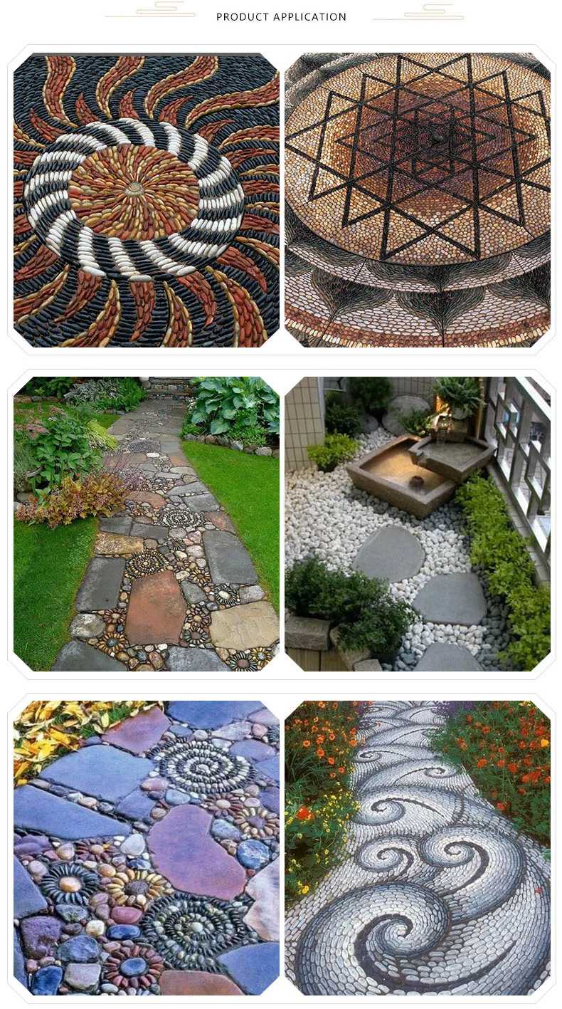 Cheap natural colored yellow granite paving pebbles