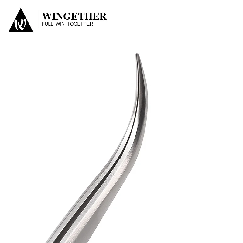 Лидер продаж на Amazon, оптовая продажа, щипцы для наращивания ресниц из нержавеющей стали с 60 градусами