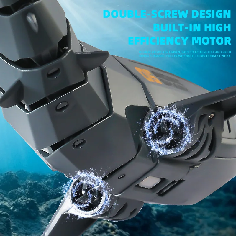Wholesale Other Outdoor Toy for Kids 2.4g Radio Control Toy Boat Waterproof Simulation Swimming Rechargeable Electric RC Shark