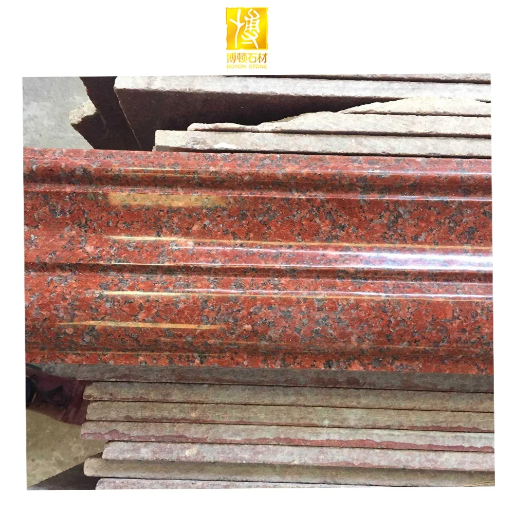 BOTON STONE India Red Granite Polished Tiles 60x60 Ruby Paving Countertop Granite Benchtop