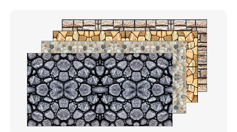 Self Adhesive Decoration Pvc Glossy Poly Vinyl Pearly Membrane Sticker Furniture Wallpaper Rolls 3D Wallpaper Brick