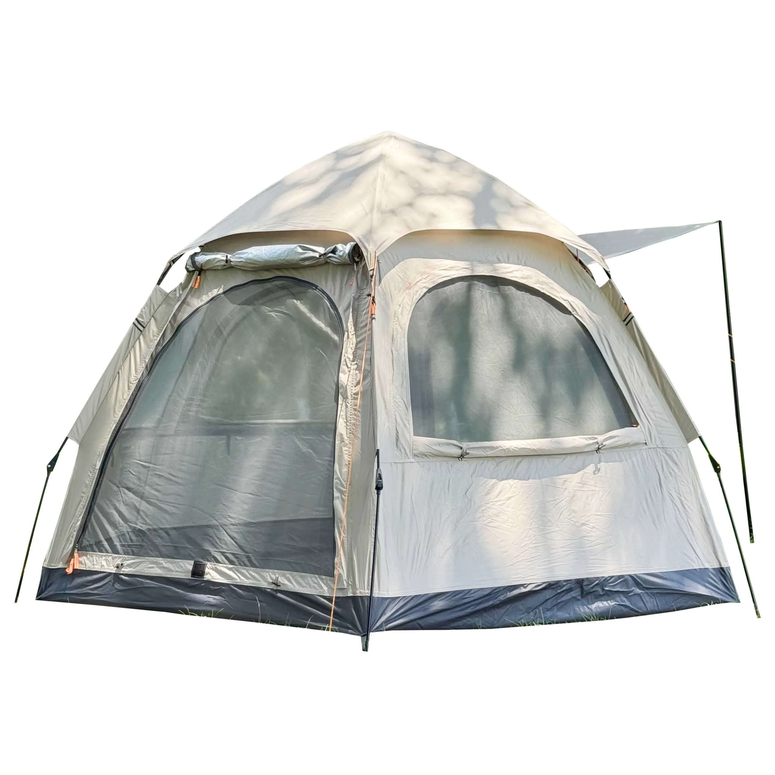 Custom automatic tent 2-3 person portable breathable outdoor camping picnic hexagonal mobile house folding waterproof pop up big