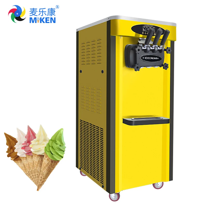 MK-25C Maquina para hacer helado suave/ Maquina de helado frito/3 flavor american soft serve ice cream machine