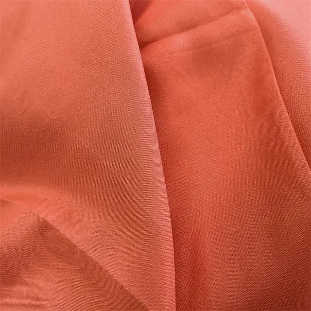 Wholesale Orange China Factory Brushed Fabric Solid Dyed Bright Color Microfiber Fabric for Bedding Set