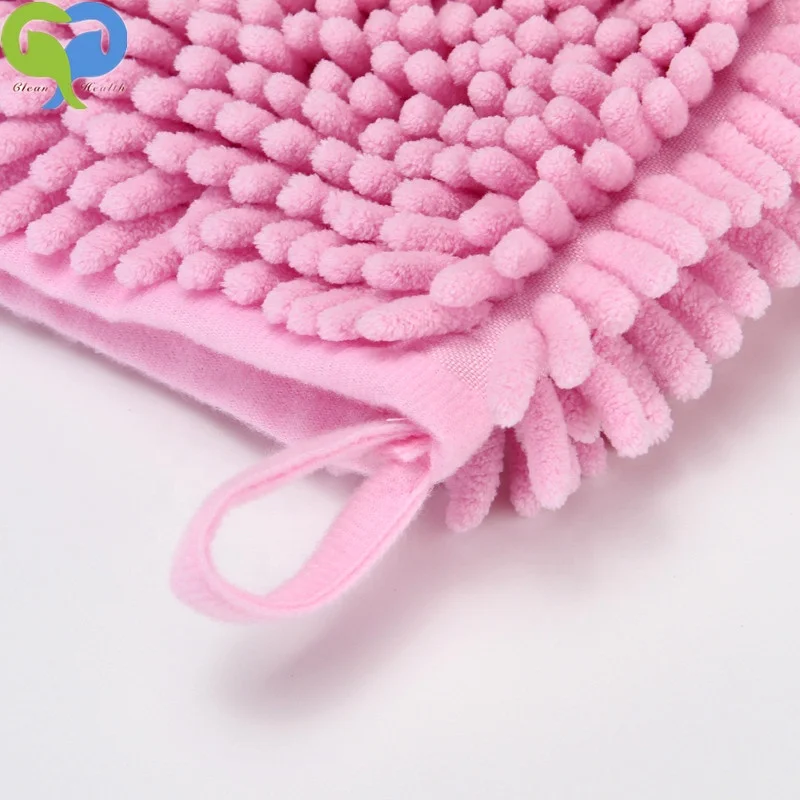 Ready to Ship In Stock Fast Dispatch PINK 60x35cm Pet Bath Towel Ultra Soft Microfiber Chenille Dog Dry Towel
