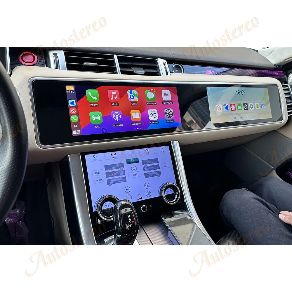 12.3 Inch Carplay For Land Rover Range Rover Vogue2013-2017/Sport2014-2017 Dual Screen Car Radio GPS Player Head Unit