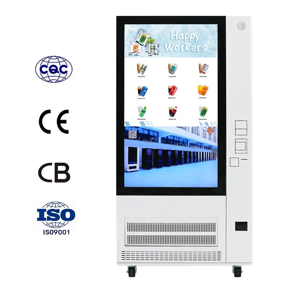 Touch Screen Self-service Instant Slushy Ice Drink Vending Machine Fully Automatic