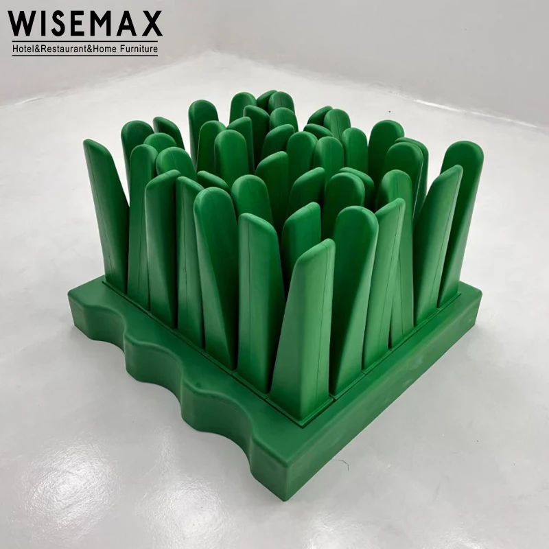 WISEMAX FURNITURE designer furniture home decor luxury single sofa plastic glass leisure chair sofas for hotel