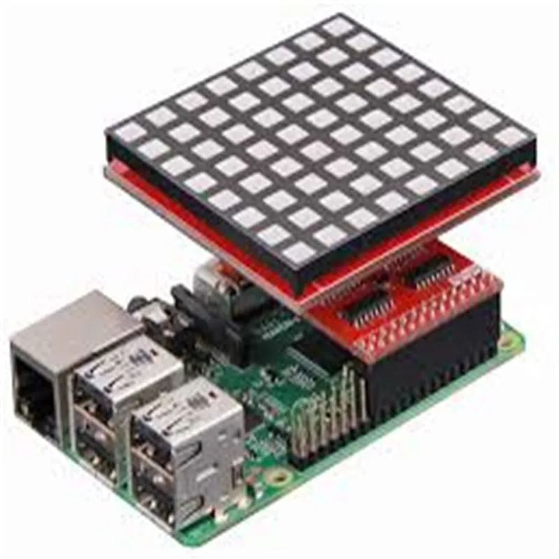 LED Full Color Dot Matrix RGB LED Display Screen Board 88 Dot Matrix Module for Raspberry Pi