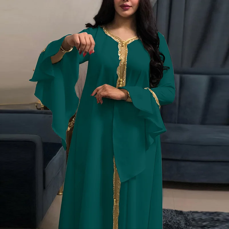 kaftan pakistani modest thobe muslim dress women Middle East kurti abaya dubai Africa India & Pakistan Islamic Clothing