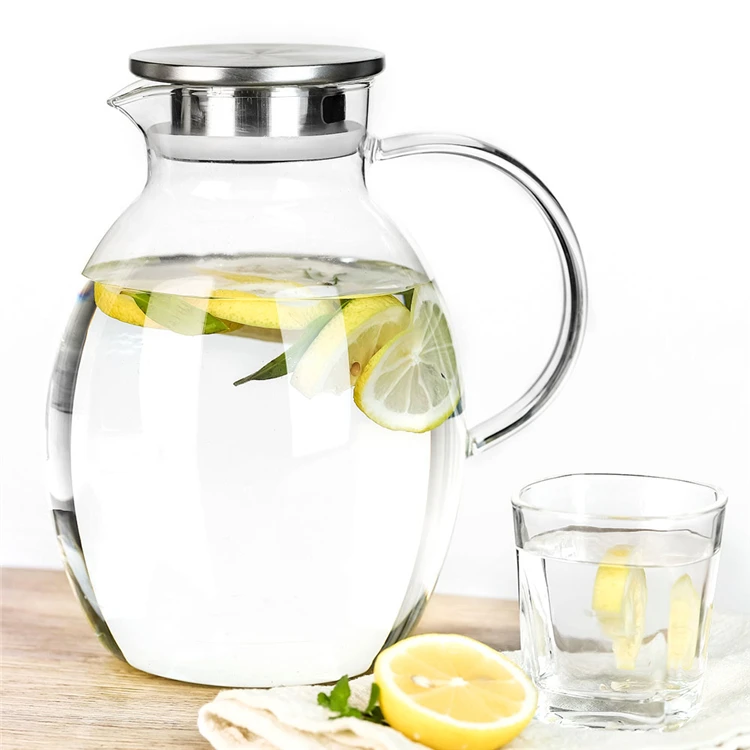 Jiaying oem design large capacity hotsy tea pitcher glass water pitcher made in china
