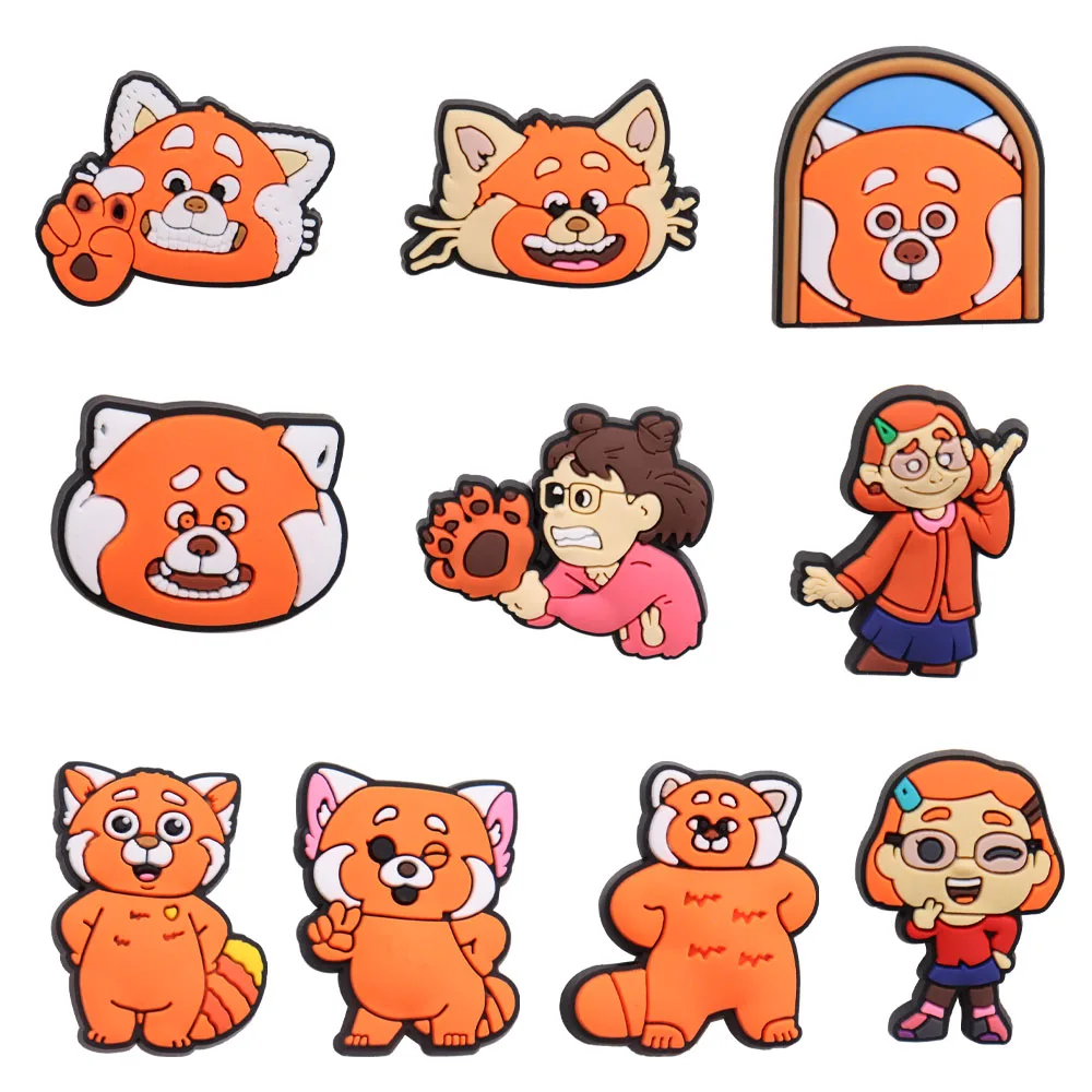 10% Discount New Arrival Hot movie Factory price High Quality PVC encanto shoes bear charm Turning red croc charms