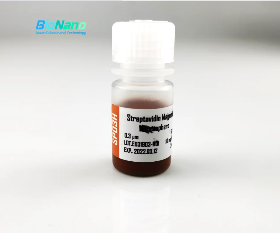 Rapid Test Kit Material 300nm500nm Streptavidin High Speed Magnetic Bead
