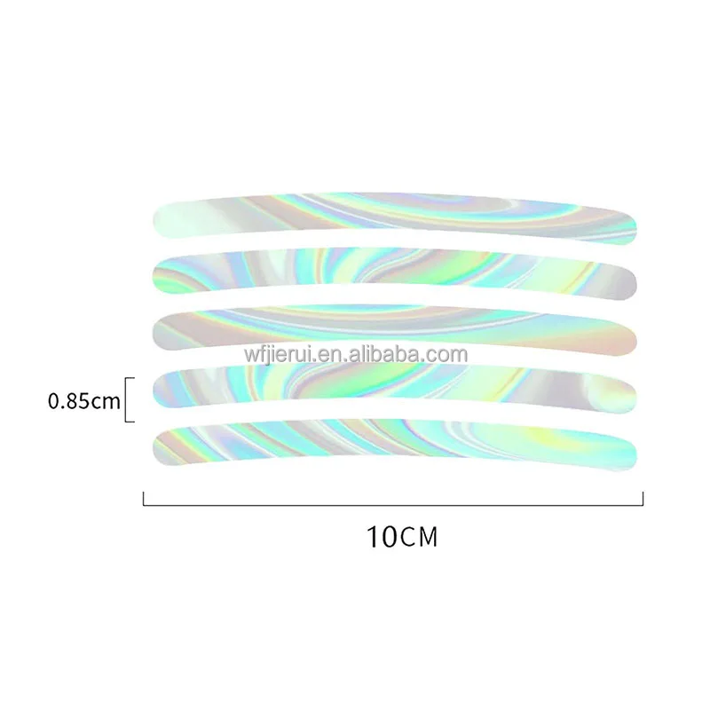 10PCS car wheel fluorescent stickers wheel hub reflective warning electric vehicle motorcycle bicycle luminous stickers