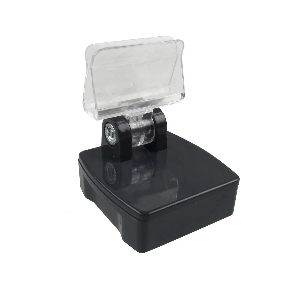 Magnetic POS Sign Holder Plastic Black Label Holder