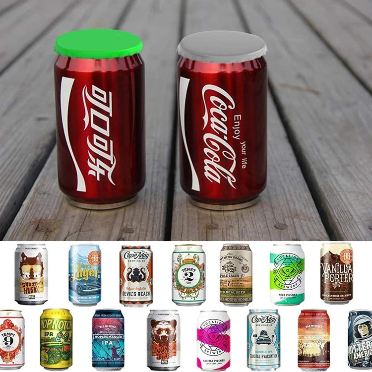 Food Grade Silicone Soda Can Lids Can Covers Reusable Silicone Soda Saver Can Covers