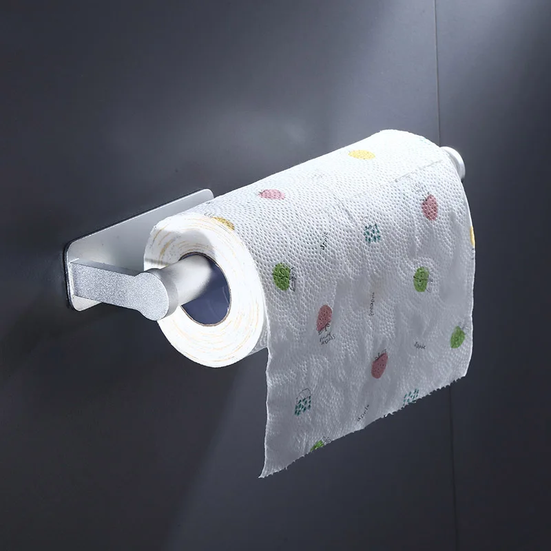 Self Adhesive Kitchen Towel Holder Under Cabinet Paper Towel Holder for Kitchen Paper Towel Roll Rack