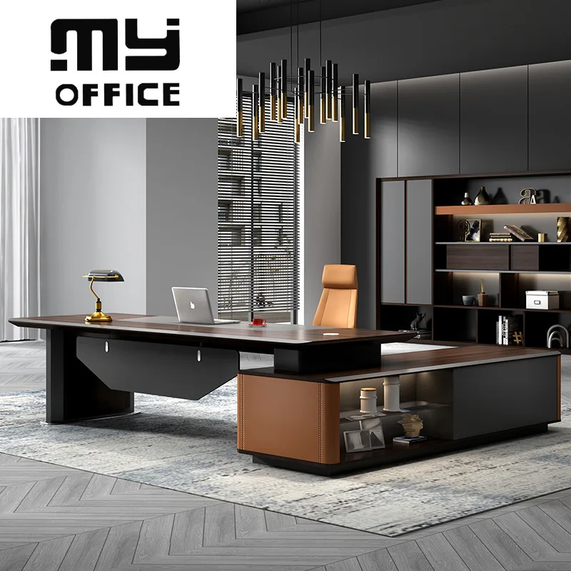 Manufactory direct l shaped gaming desk work manager desk for home office desk ceo