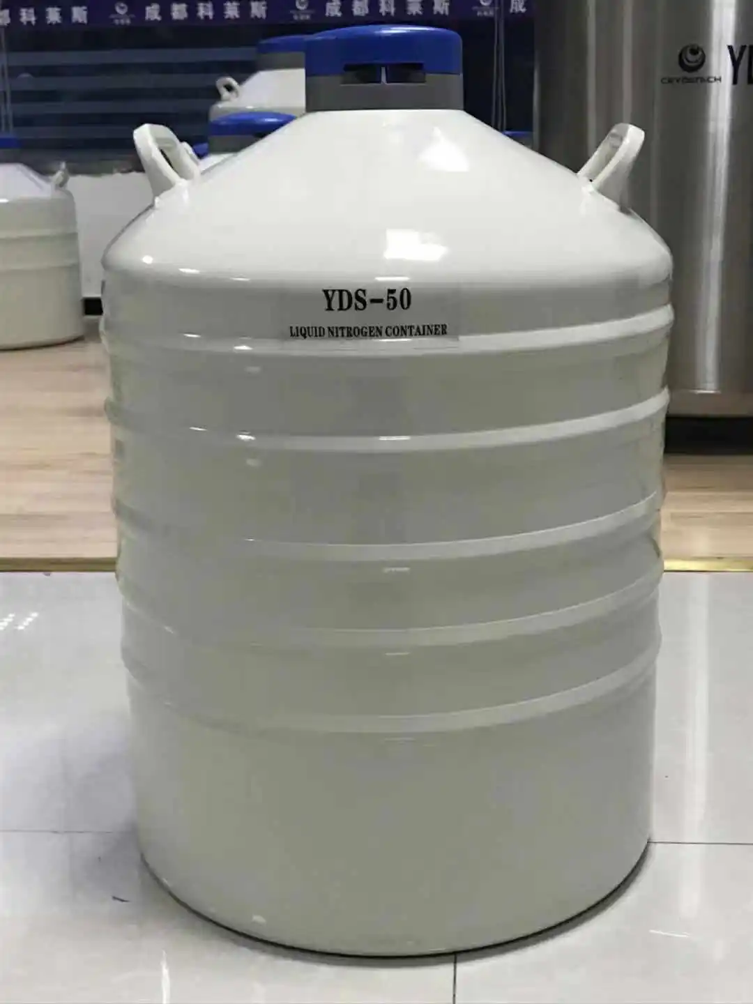50 Liters Liquid Nitrogen Tank Semen Container Animal Vaccine Storage Dewar YDS-50