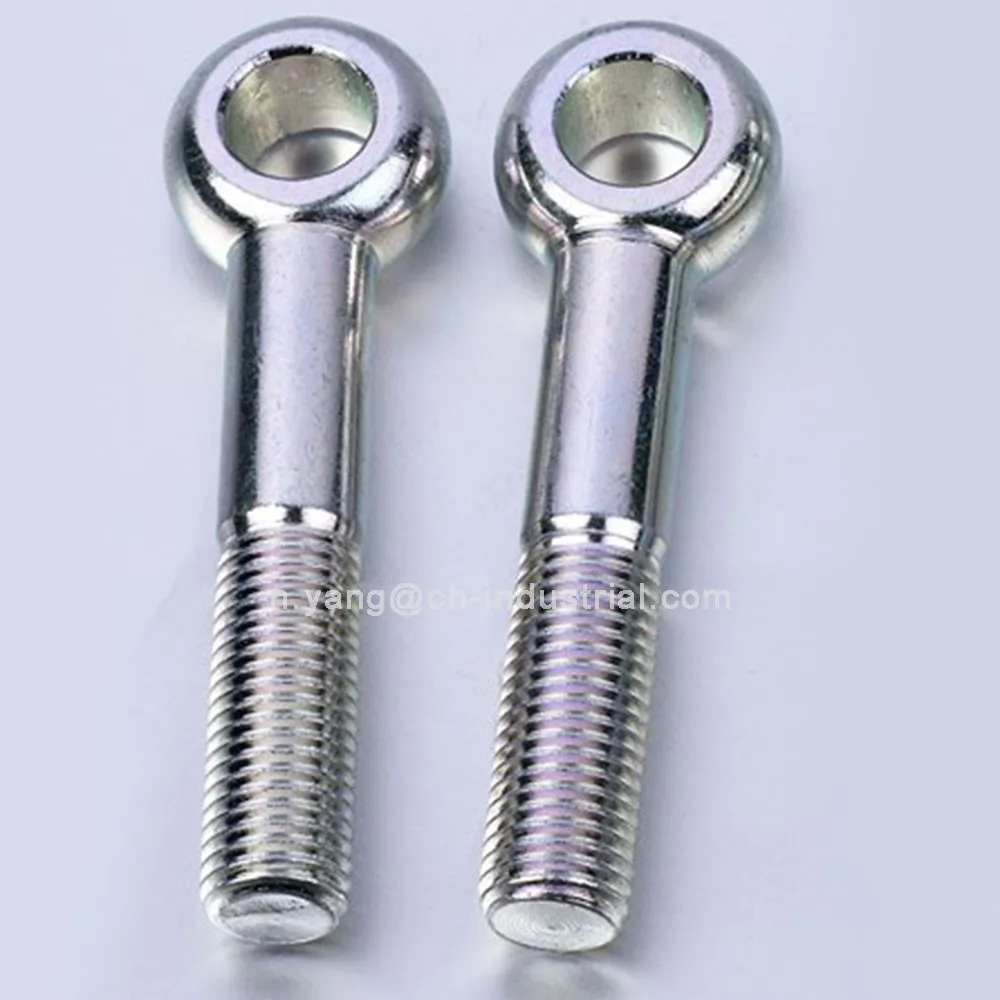 M10 Full Threaded Eye Bolt ss304 ss316 Round Eye Long Eyebolt DIN444 Lifting Eye Bolt Stainless Steel Bolt China Supplier
