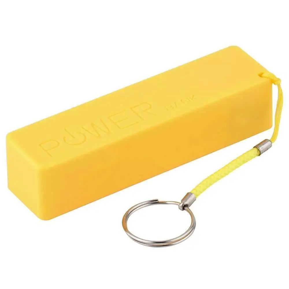  Внешний аккумулятор с брелоком для ключей портативный внешний 2600 мАч USB-портом упаковка зарядное устройство 18650 Без