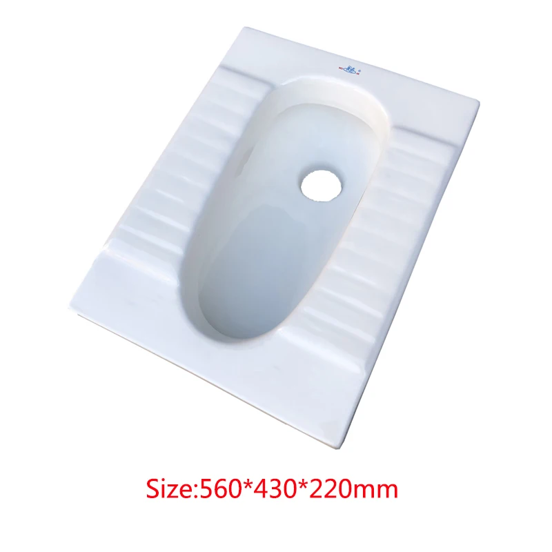 
2020 Hot Sale Squat Pans High Quality Glazed Ceramic Squatting Pan For Bathroom 