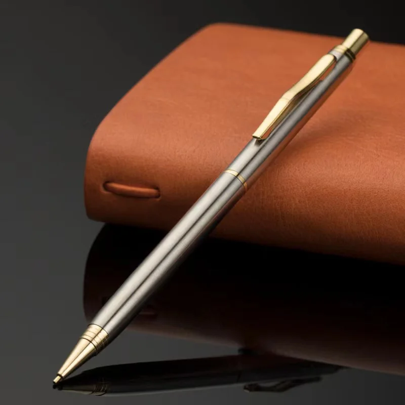 Fashion New Custom LOGO Metal Push 0.5mm Mechanical Pencil  For Student Pencil Practical Stationery Gift