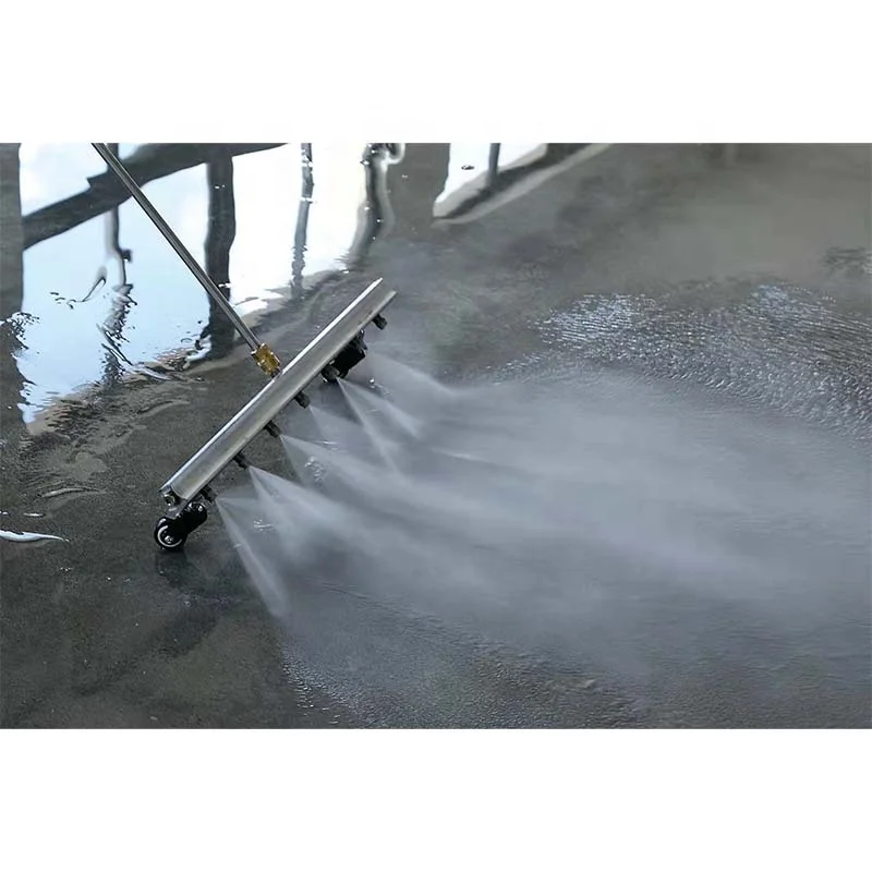 AMSTURDY WB39 sweeping silicone telescopic water flow brush extendable undercarriage cleaner water broom