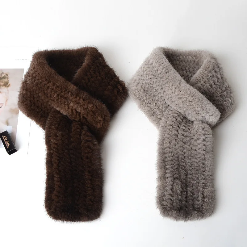 True hair Fur scarf  Winter Scarf girl  Fur handmade scarf Winter mink  Affordable price