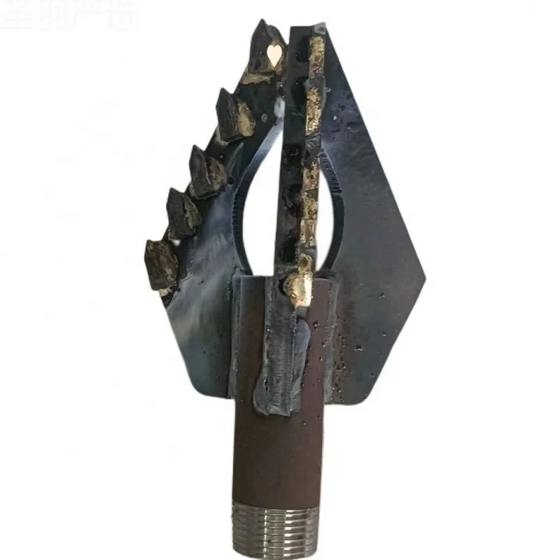 100mm 150mm 200mm Well Drilling Drill Bit Three Wings Alloy Drill Bits for Clay
