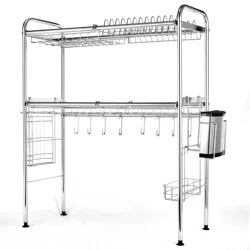 2-tier Kitchen over sink drain rack storage shelf drying rack sink rack