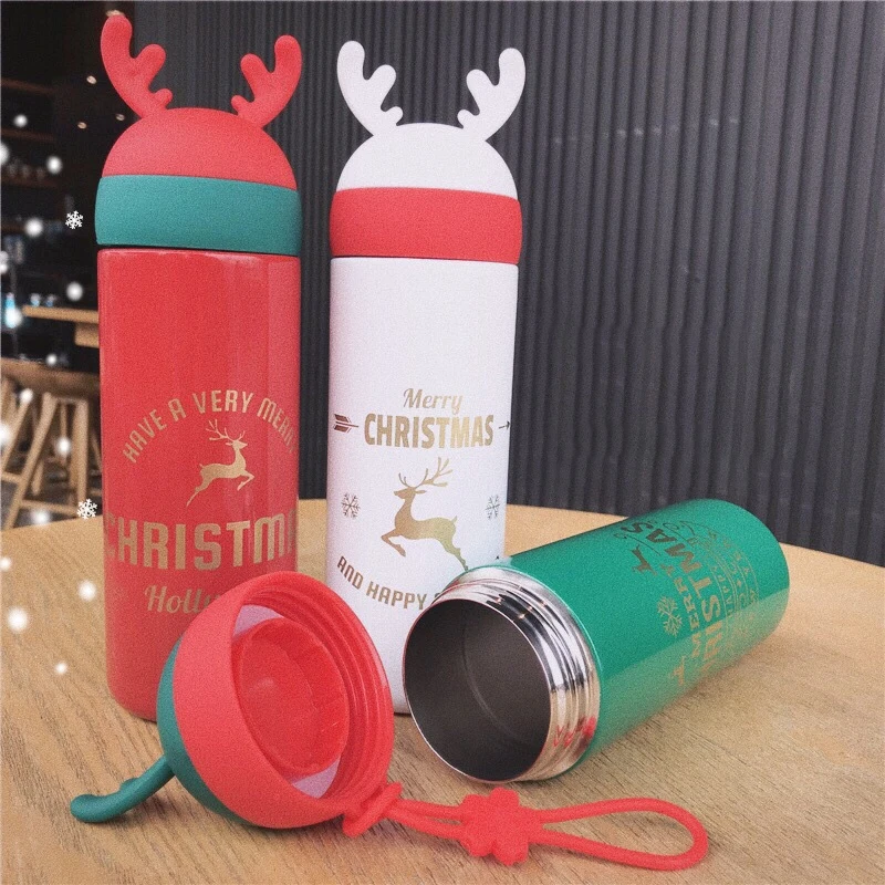 Christmas Special 300ml Stainless Steel  Eco-Friendly Water Bottle Double Wall Insulated Vacuum Flask with Factory Price
