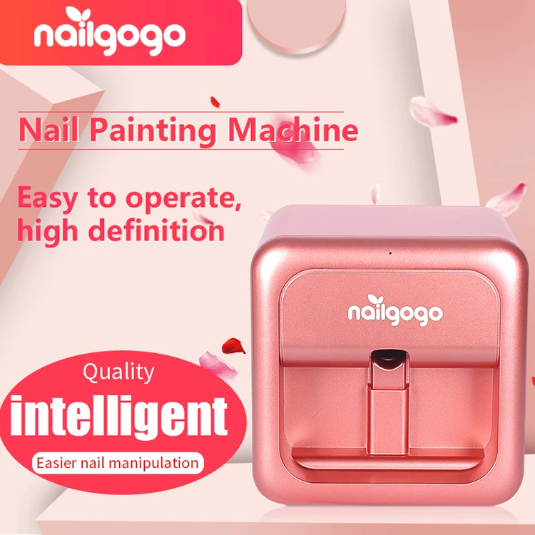 Nailgogo Printing Machine Painting Art Polish Personalized Guangzhou Automatic Portable 3d Finger Nail Printer