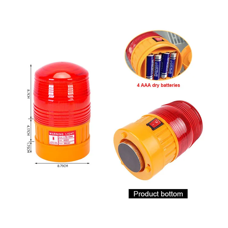 Strobe Magnetic Suction Car Ceiling LED Flash Light Access Control Marine Signal Light Traffic Warnig Lights